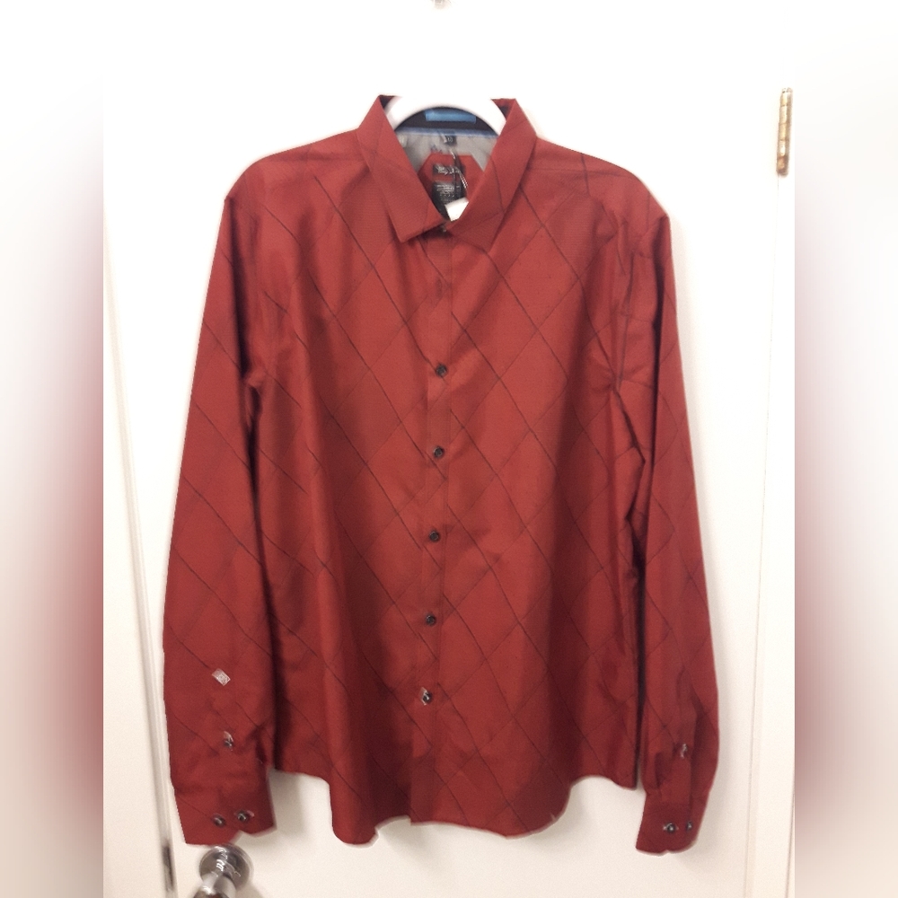Point Zero Urban Collection Semi-Fitted Collared Shirt Size L